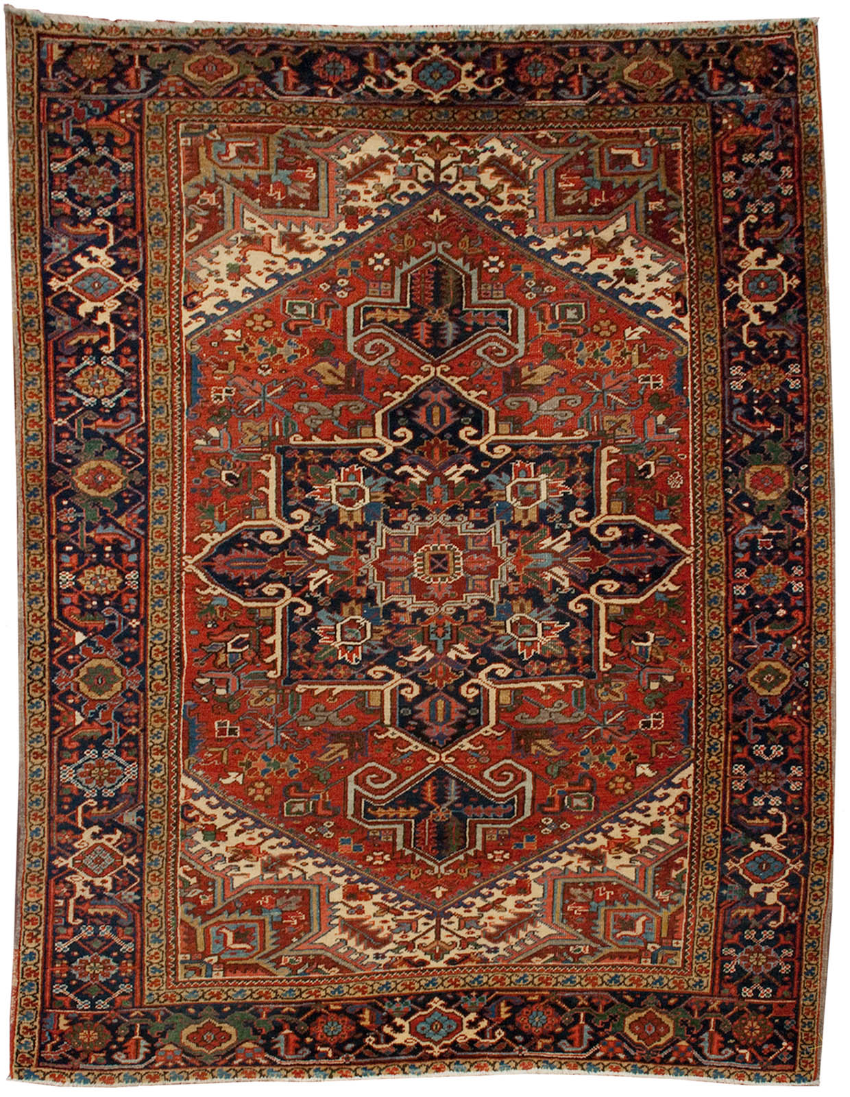 Old Heriz Persian Rug authentic Persian carpet 7x9 eBay