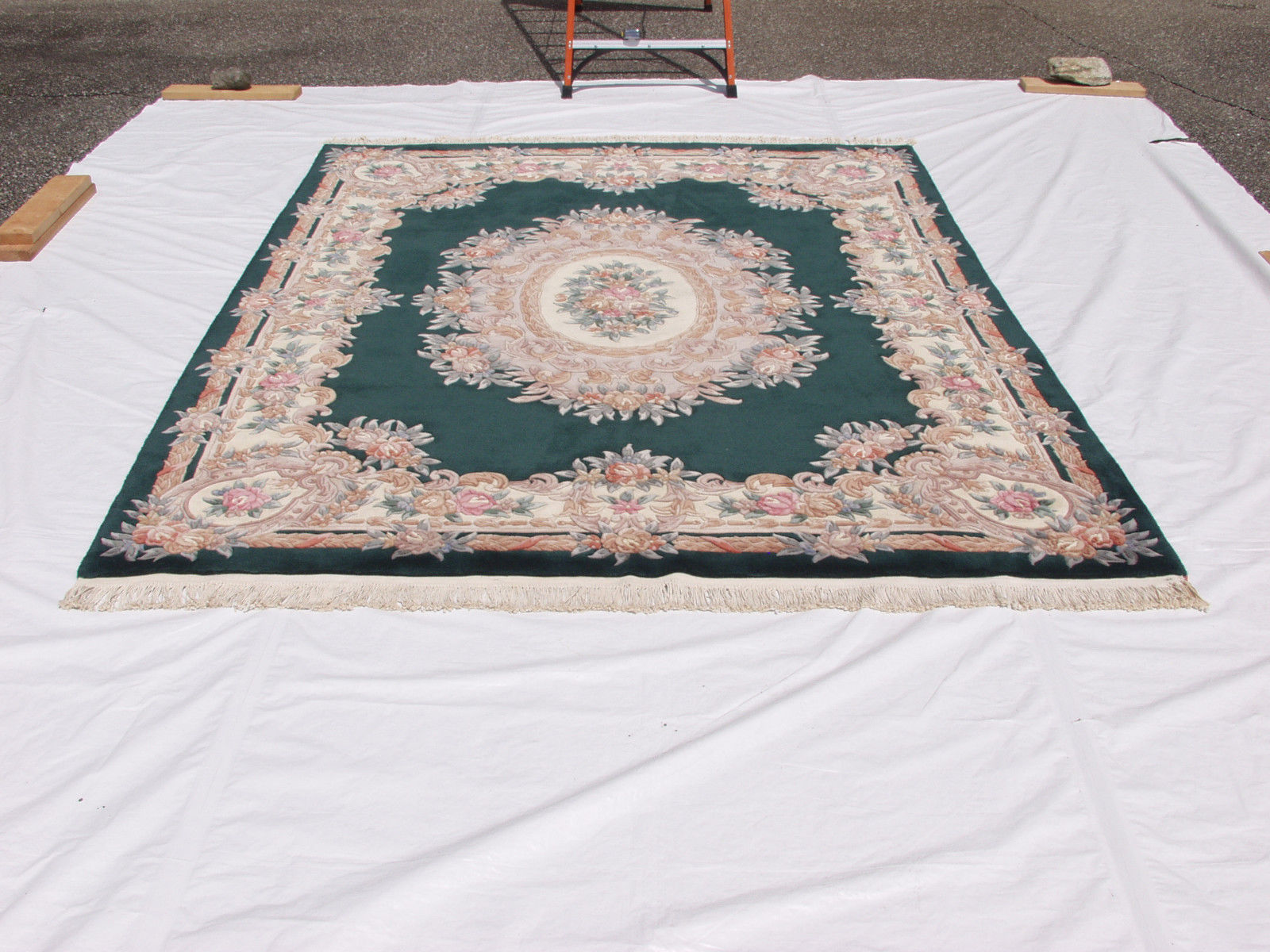 RRA 8x10 Chinese Aubusson Design Emerald Green Rug 29449 eBay