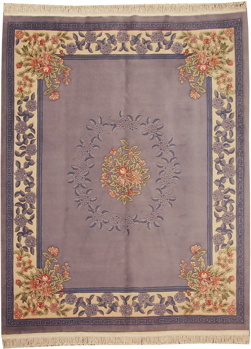 RRA 8x10 Chinese 90 Line Aubusson BLUE Rug 18646 eBay